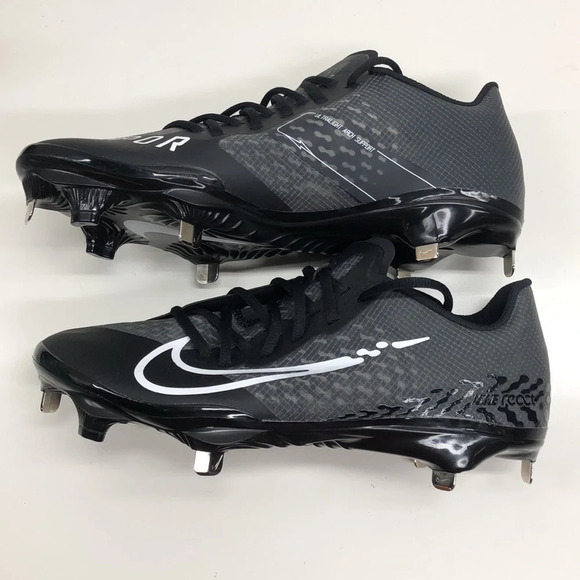 New Nike React Vapor Ultrafly Elite 4 Men's Black Baseball Cleats - Picture 8 of 8